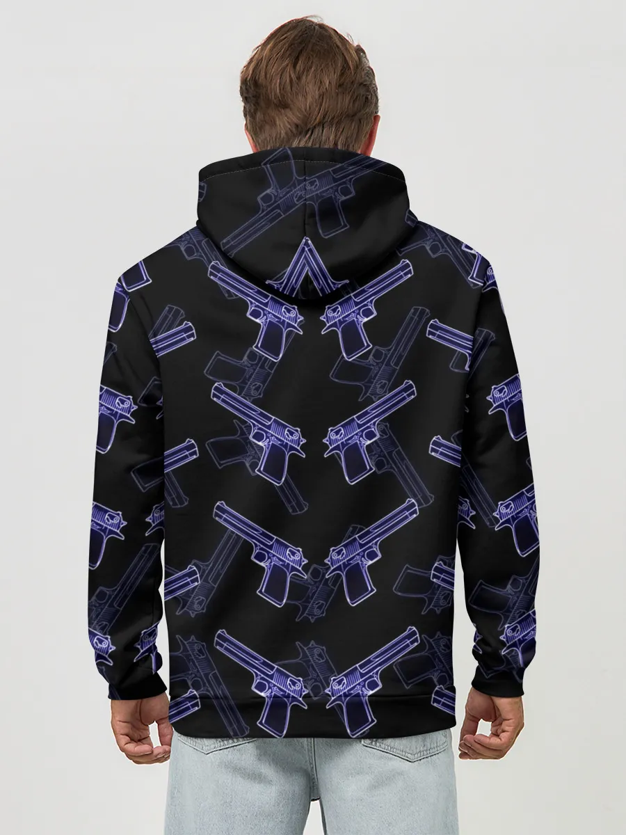 Худи мужской база хлопок / Desert Eagle