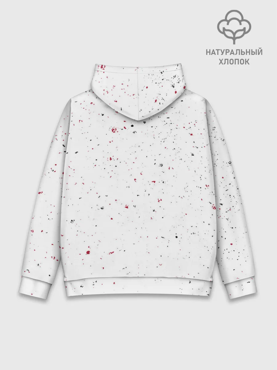 Худи мужской база хлопок / Чёрный клевер Аста и Юно