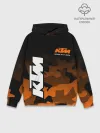 Худи мужской база хлопок / KTM MOTORCYCLES / КТМ МОТОЦИКЛ
