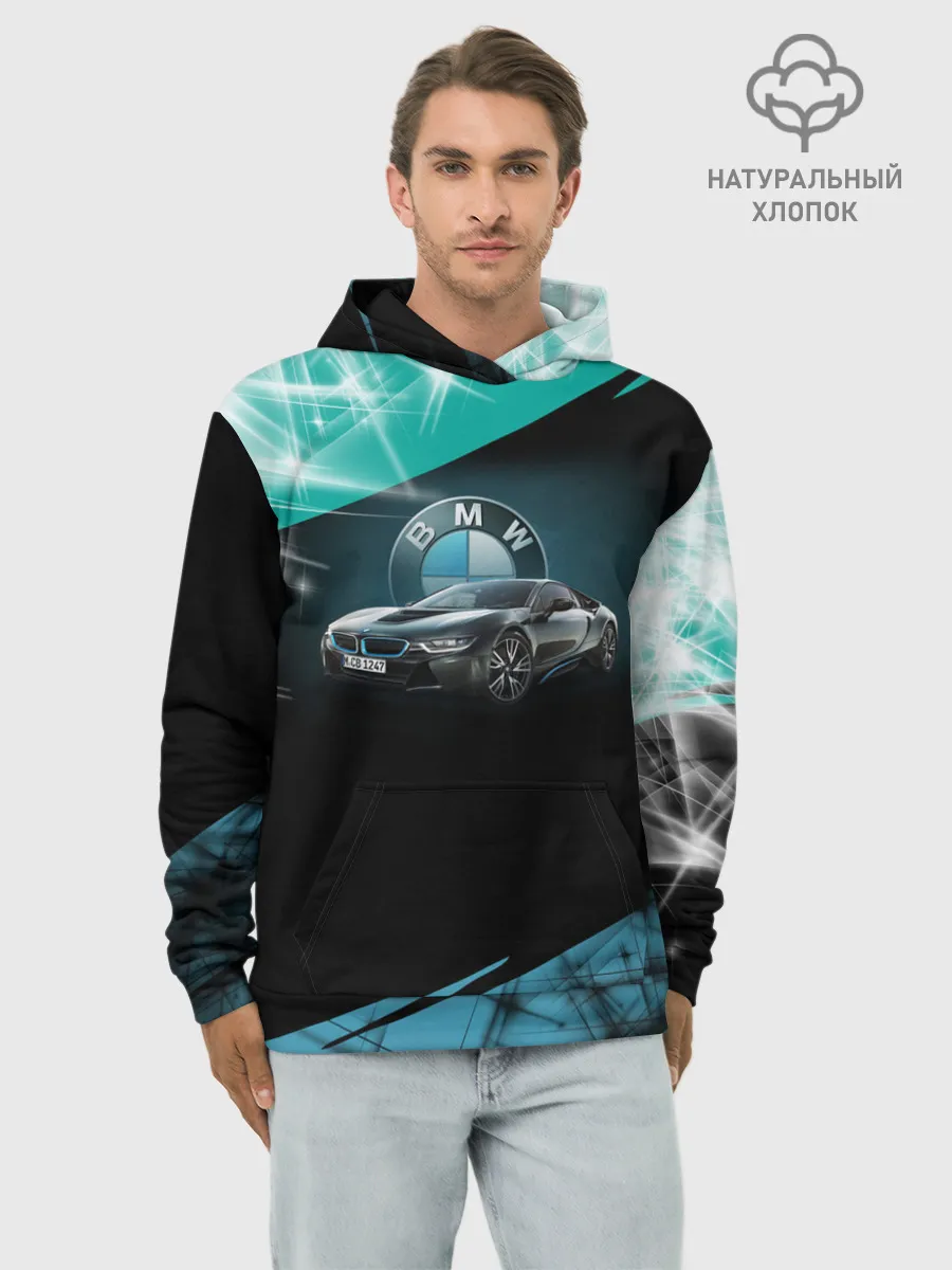 Худи мужской база хлопок / BMW