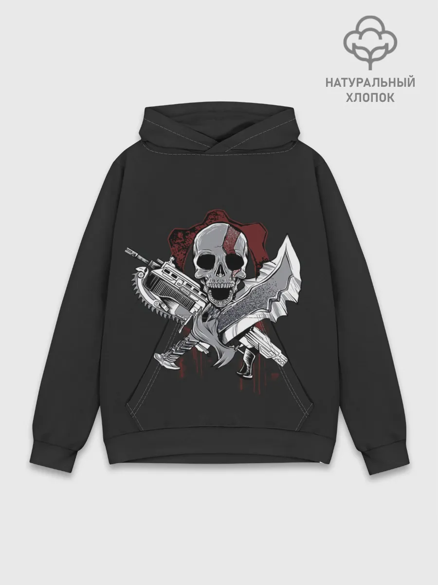 Худи мужской база хлопок / Gears of war