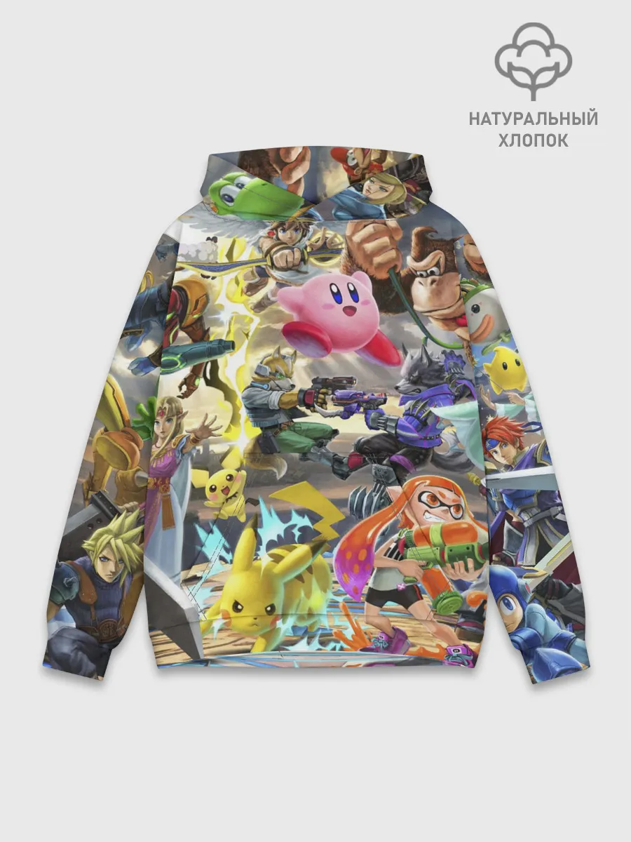 Худи мужской база хлопок / Super Smash World