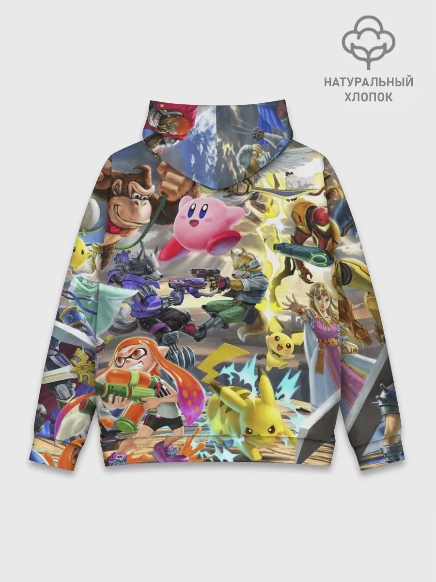 Худи мужской база хлопок / Super Smash World