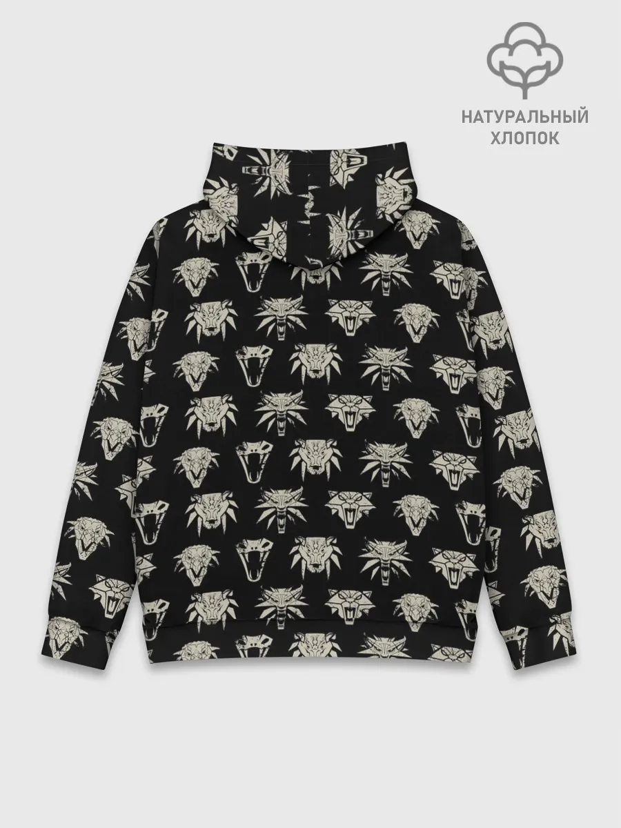 Худи мужской база хлопок / THE WITCHER ЛОГОТИПЫ