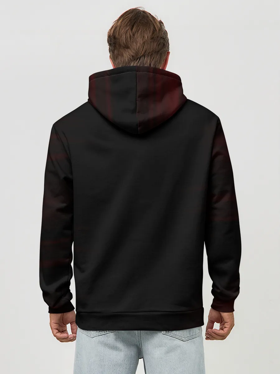 Худи мужской база хлопок / Ями Сукэхиро черный Аста катана