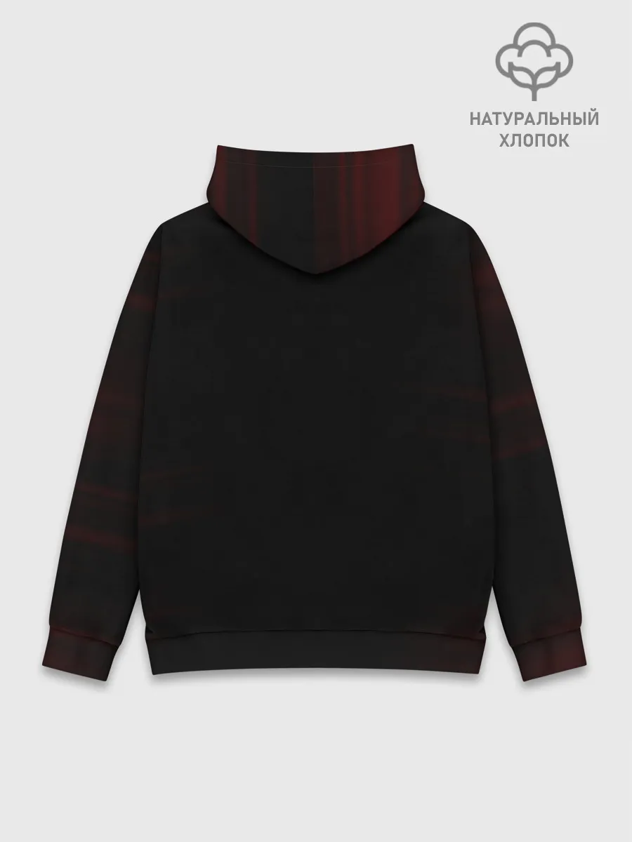 Худи мужской база хлопок / Ями Сукэхиро черный Аста катана