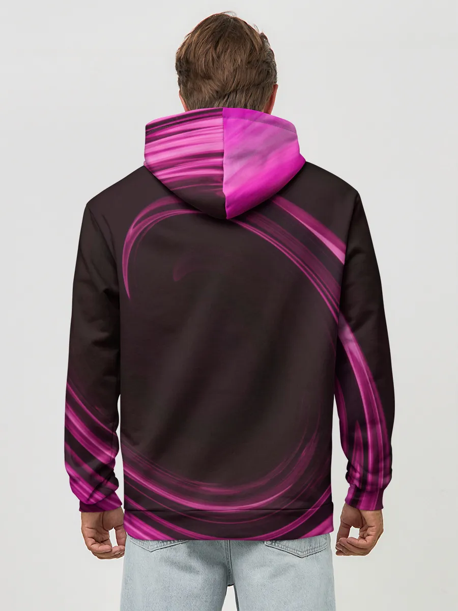 Худи мужской база хлопок / Чёрный клевер Аста с мечом