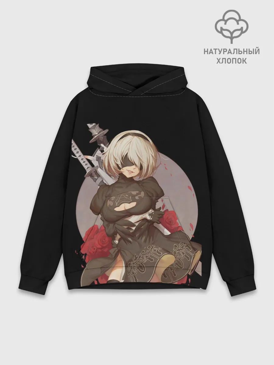 Худи мужской база хлопок / Nier: Automata