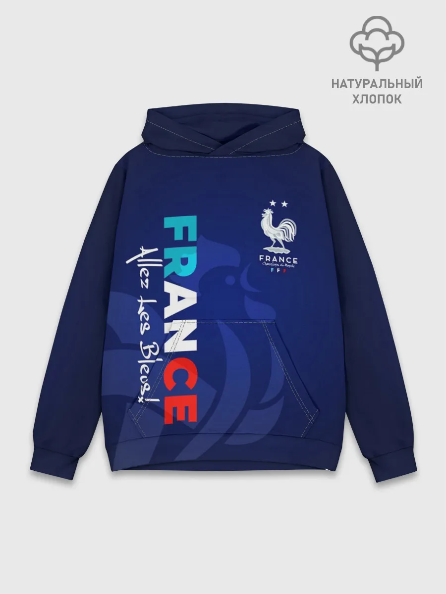 Худи мужской база хлопок / Сборная Франции