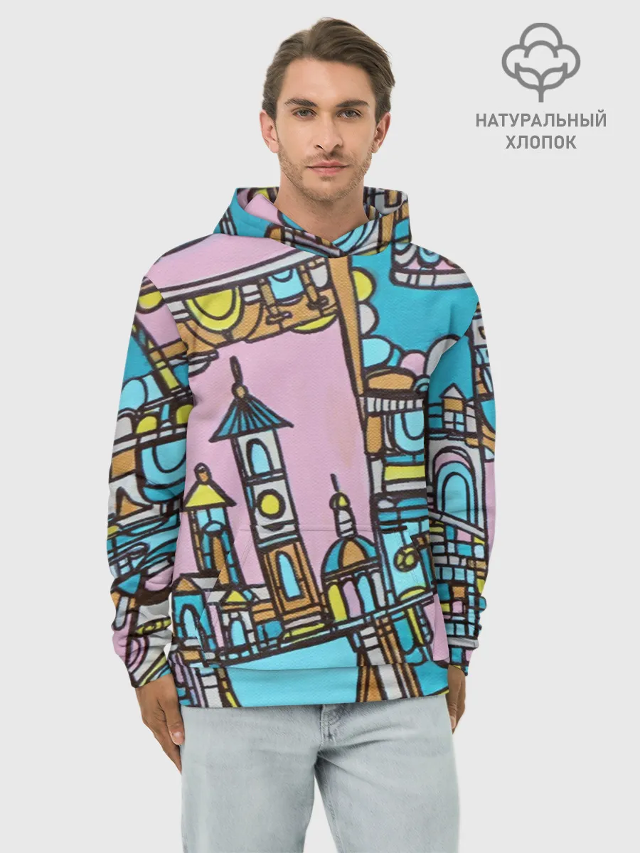 Худи мужской база хлопок / Римские каникулы