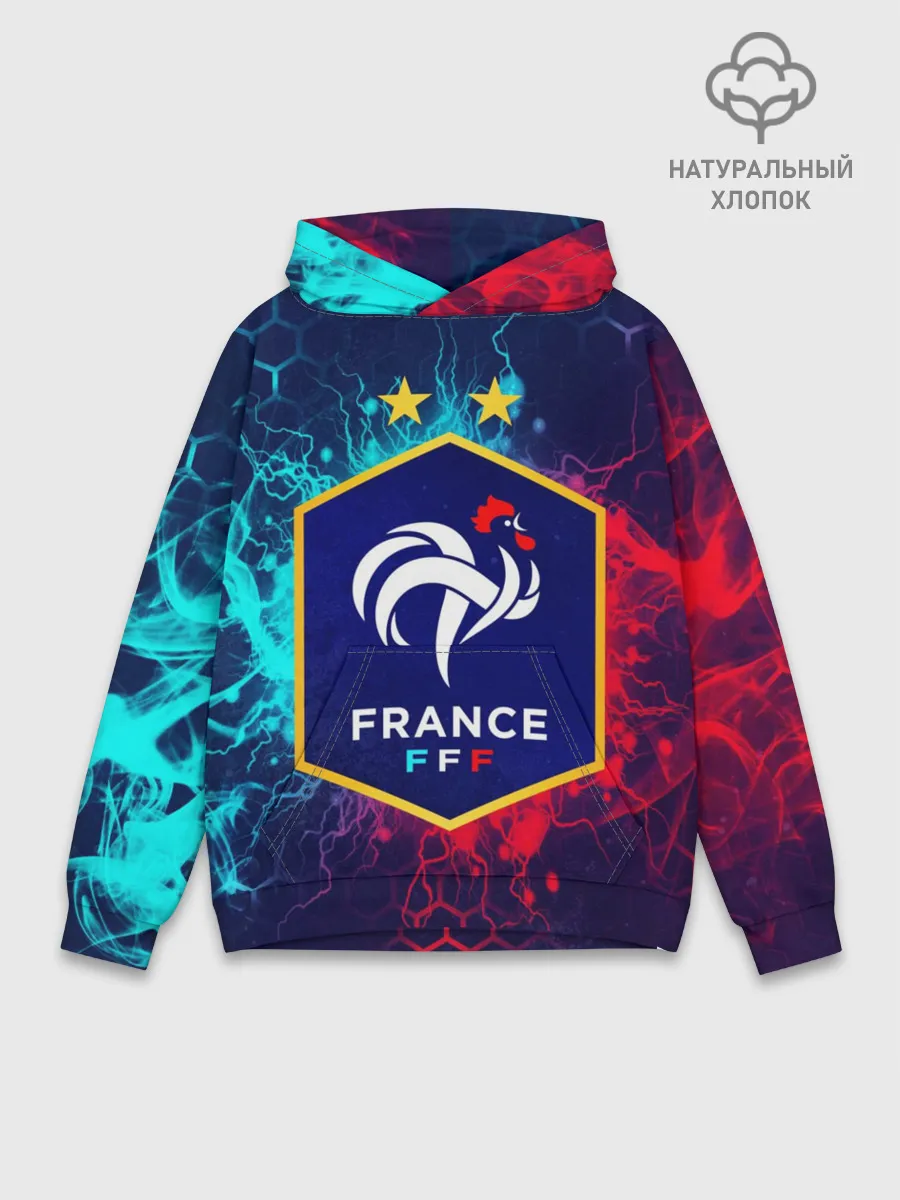 Худи мужской база хлопок / Сборная Франции