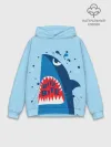 Худи мужской база хлопок / Акула bite