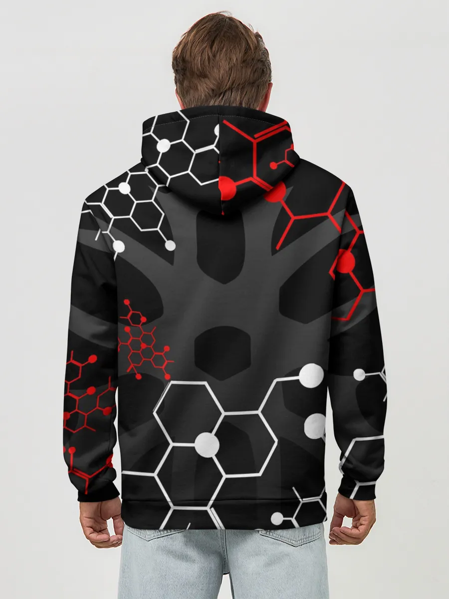 Худи мужской база хлопок / YAMAHA / ЯМАХА / МОТОСПОРТ