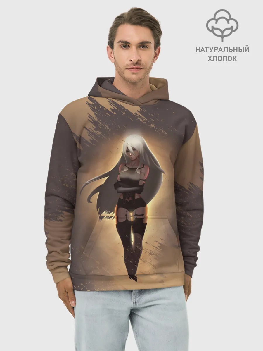 Худи мужской база хлопок / Type A No.2 | Nier Automata