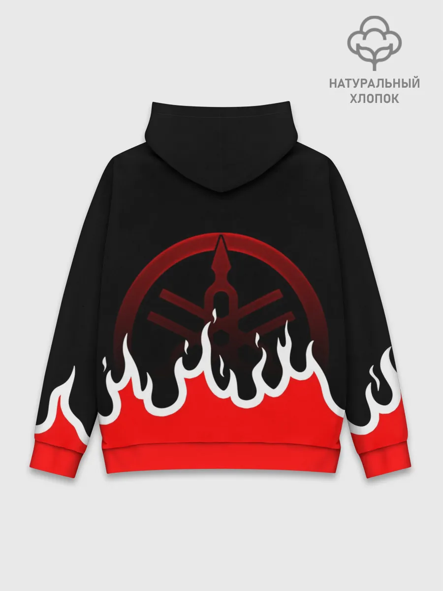 Худи мужской база хлопок / YAMAHA / ЯМАХА / МОТОСПОРТ