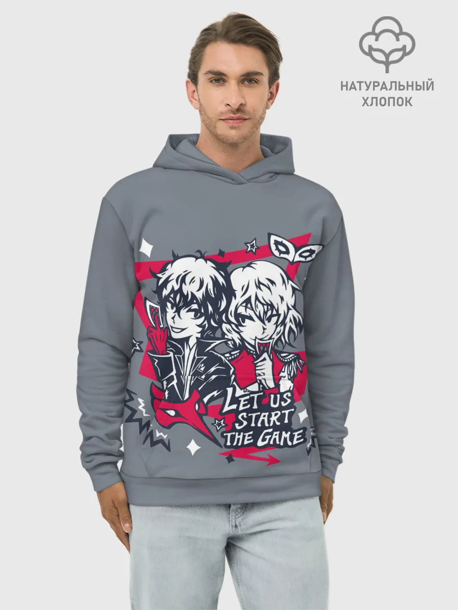Худи мужской база хлопок / Начнём игру