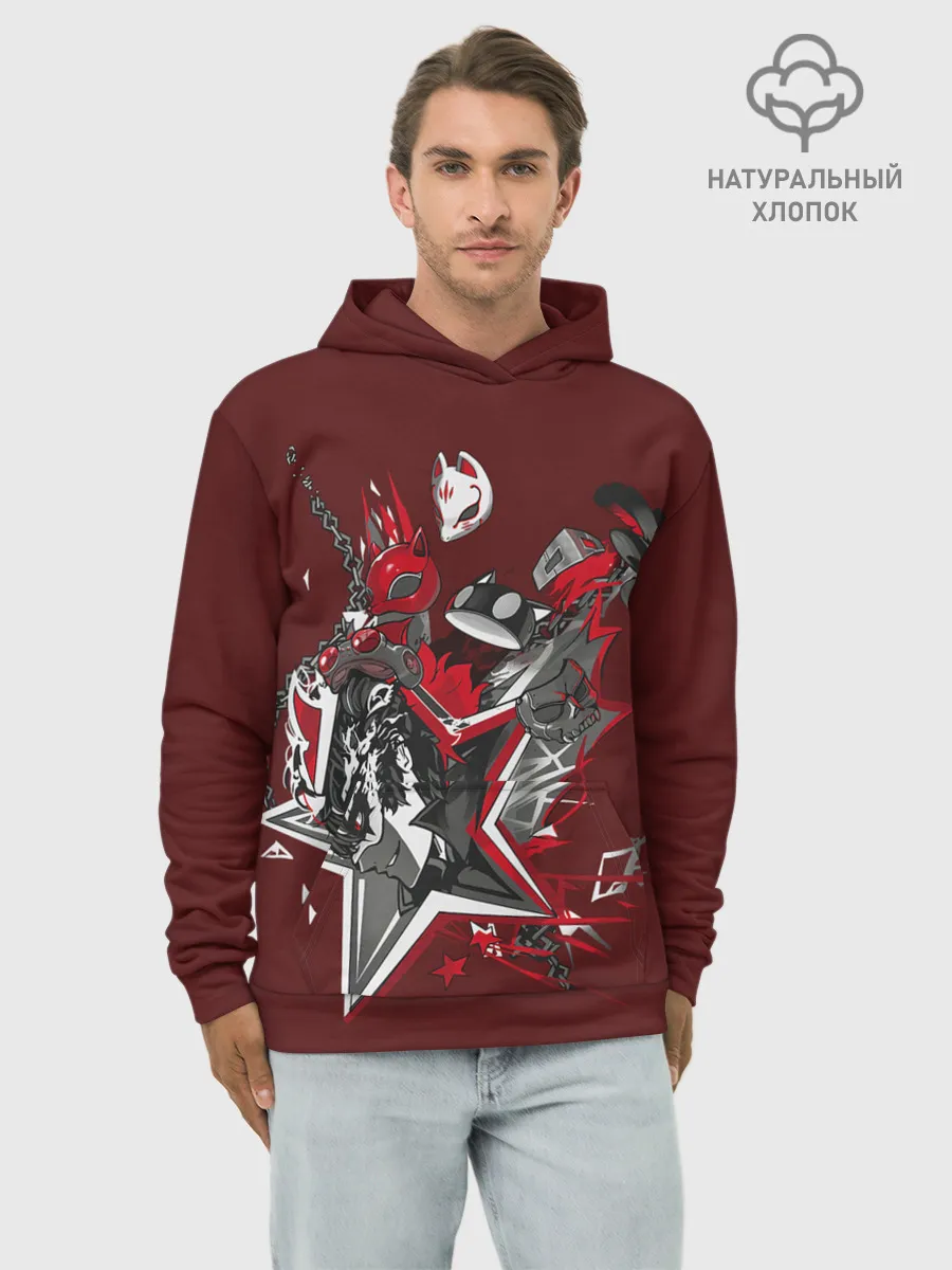 Худи мужской база хлопок / Mask of Ren
