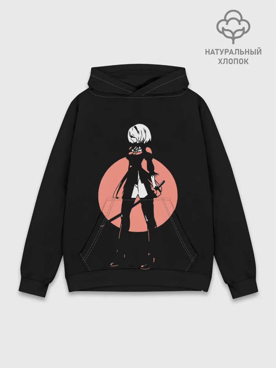 Худи мужской база хлопок / Nier Automata