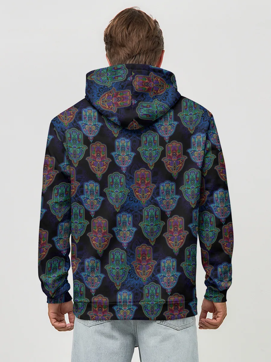 Худи мужской база хлопок / Рука Бога