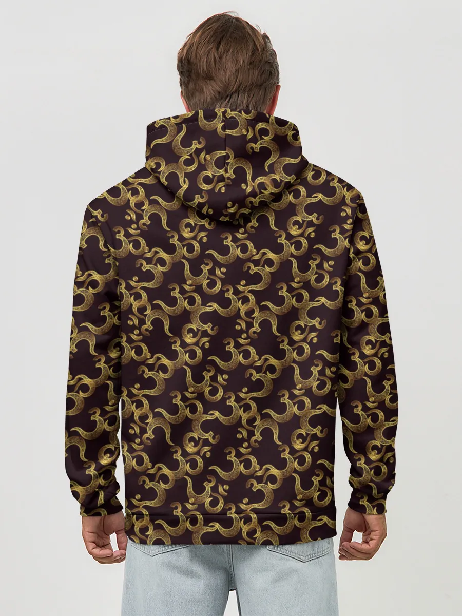 Худи мужской база хлопок / Мантра ОМ