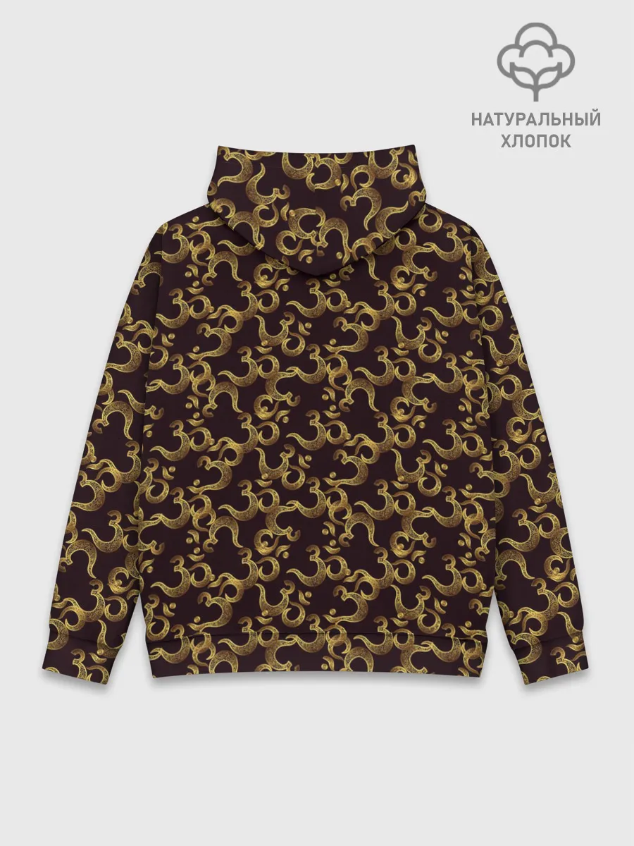 Худи мужской база хлопок / Мантра ОМ