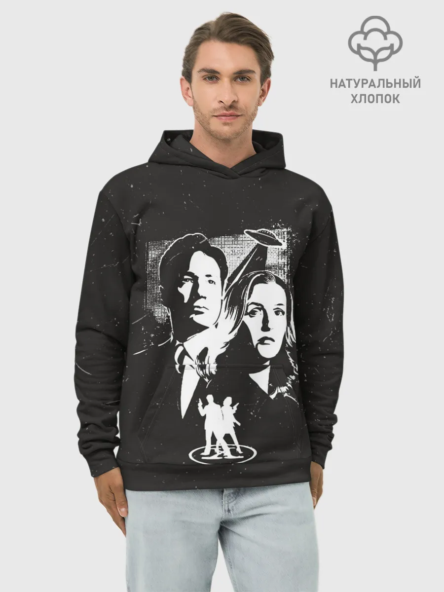 Худи мужской база хлопок / Fox and Dana