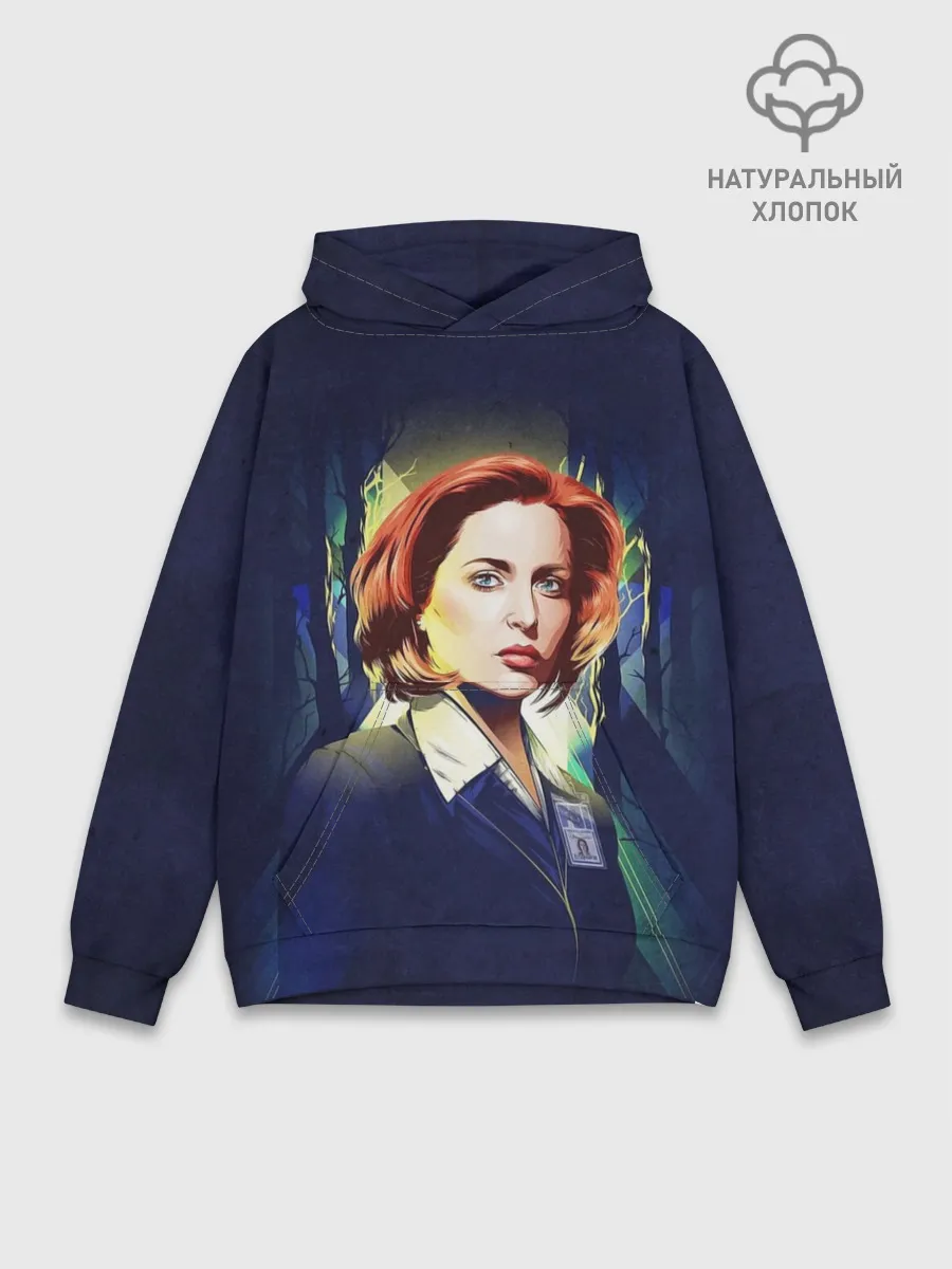 Худи мужской база хлопок / Dana Scully