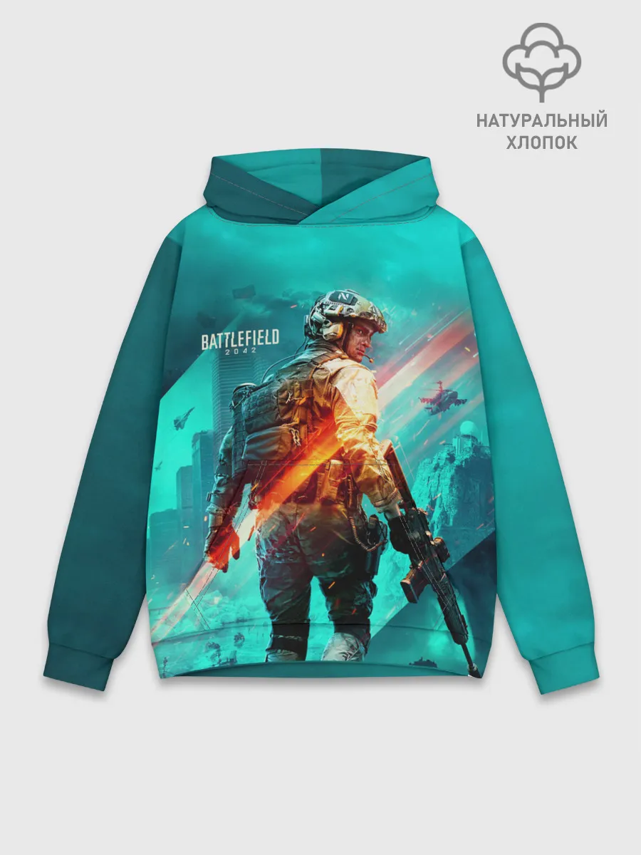 Худи мужской база хлопок / BATTLEFIELD 2042 / Батлфилд