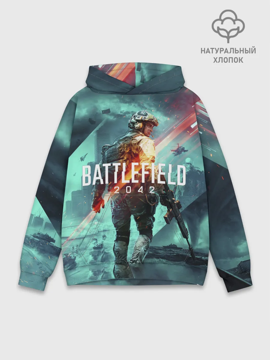 Худи мужской база хлопок / Баттлфилд 2042