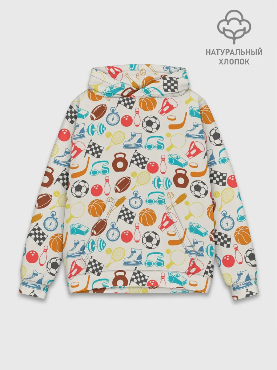 Худи мужской база хлопок / Спорт