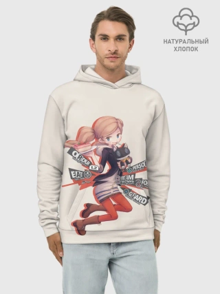 Худи мужской база хлопок / Няшная Такамаки