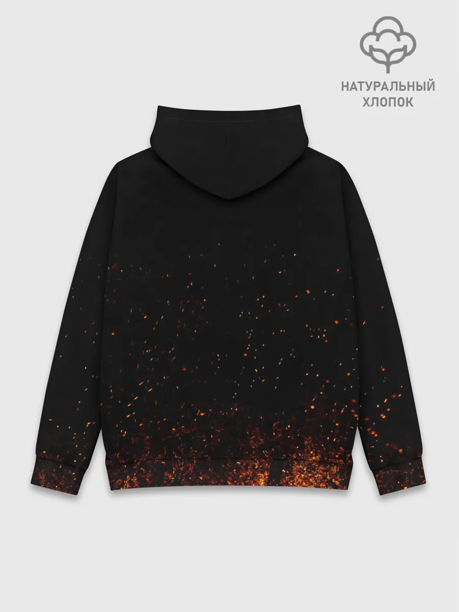 Худи мужской база хлопок / ВОЛЕЙБОЛ!! Нишиноя в огне