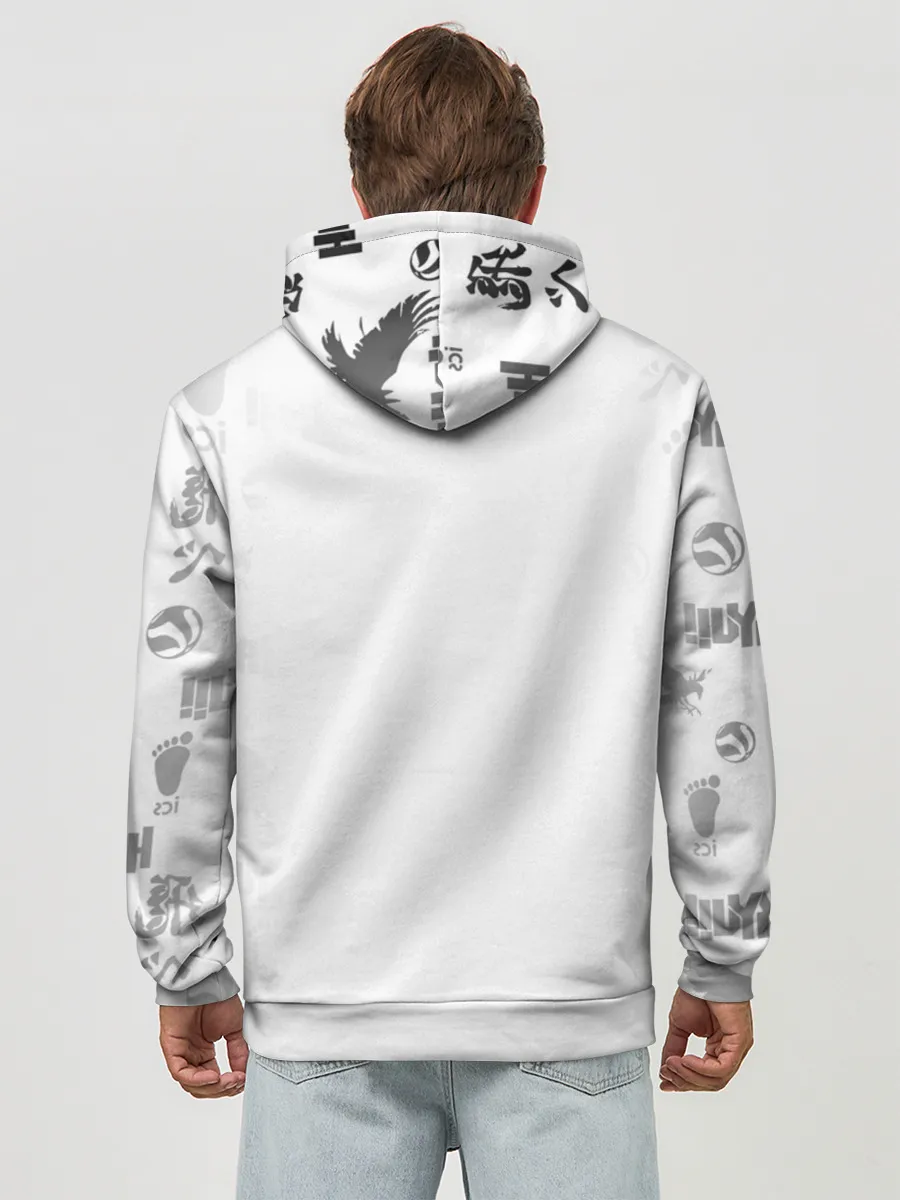 Худи мужской база хлопок / Haikyu!! Кошка Некома