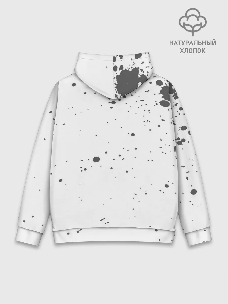 Худи мужской база хлопок / Черный Аста | Чёрный клевер