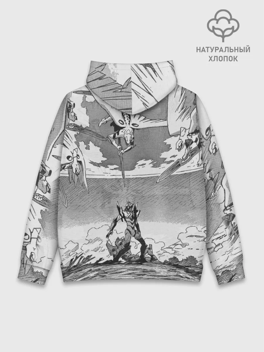 Худи мужской база хлопок / Eves battle with the angel