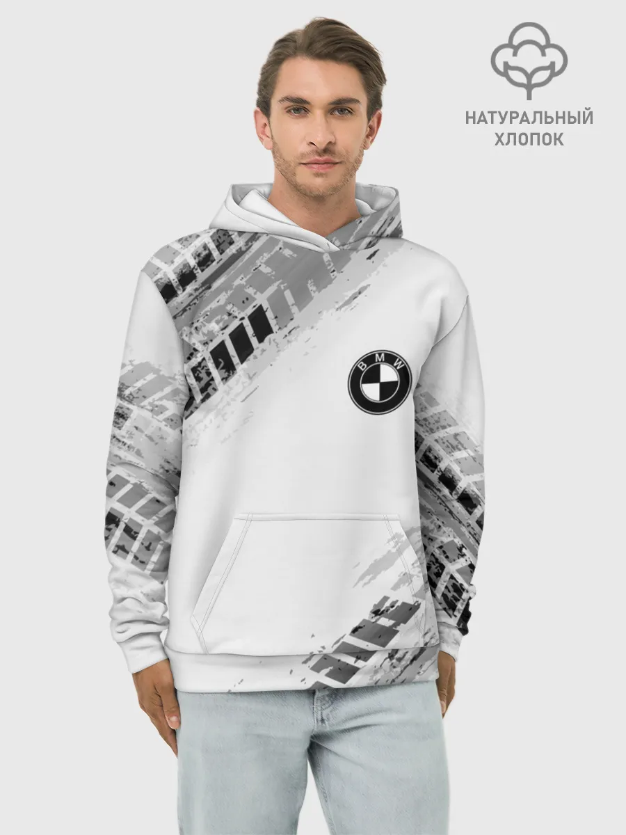 Худи мужской база хлопок / BMW ПРОТЕКТОР ШИН