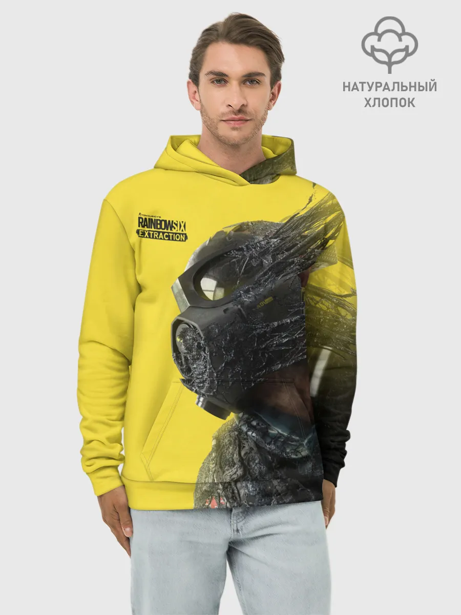 Худи мужской база хлопок / Rainbow Six Extraction / Радуга 6 Эвакуация