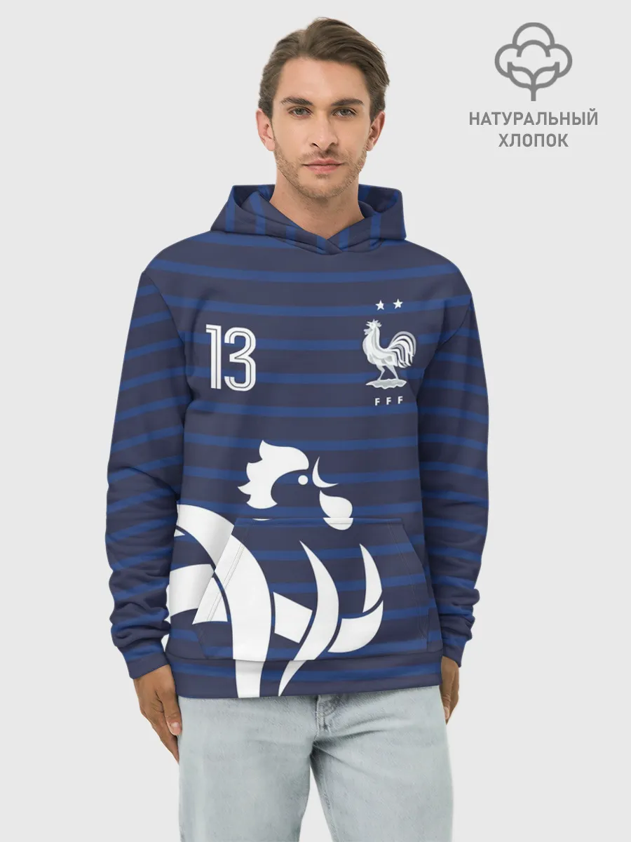 Худи мужской база хлопок / Канте в стиле формы Франции