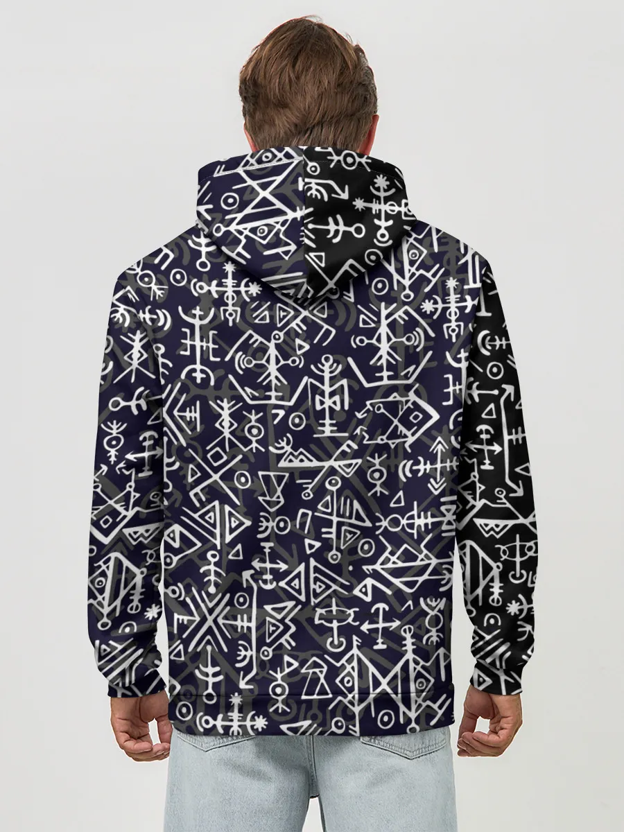 Худи мужской база хлопок / Руны