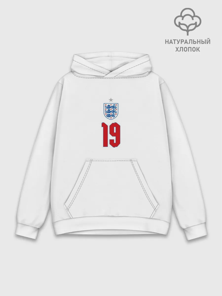 Худи мужской база хлопок / Мэйсон Маунт форма Англия