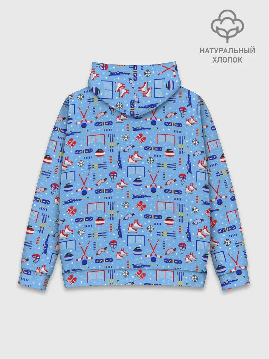 Худи мужской база хлопок / Зимние виды спорта