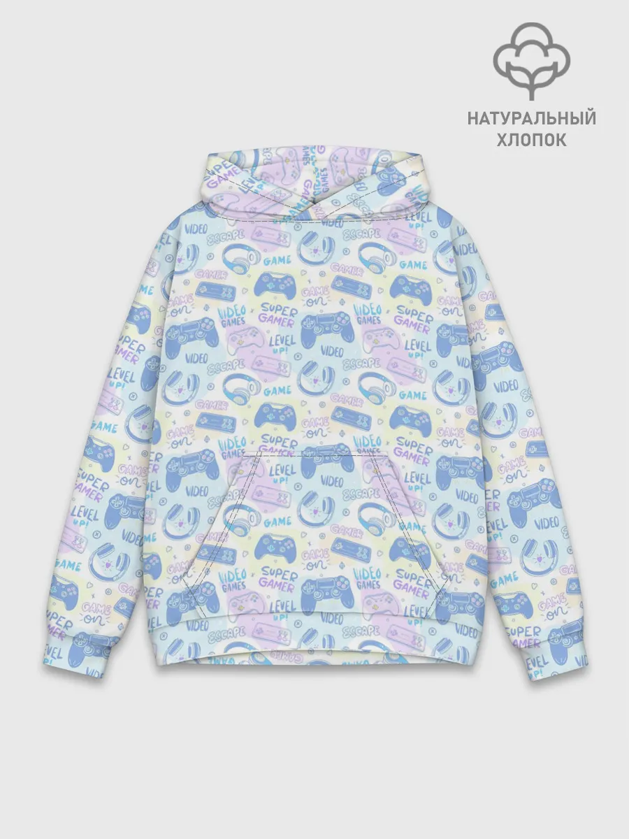 Худи мужской база хлопок / Игры