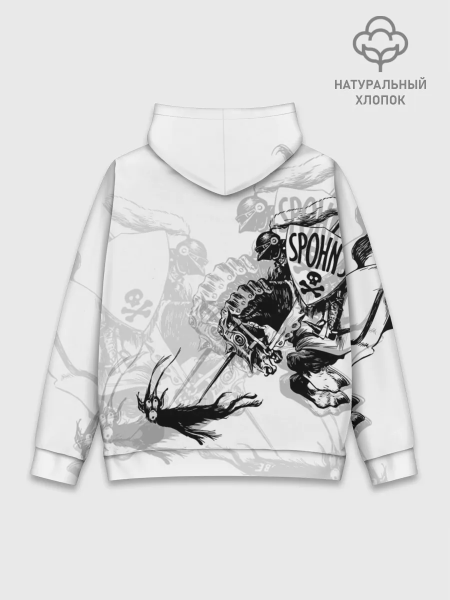 Худи мужской база хлопок / Всадник и чёрт