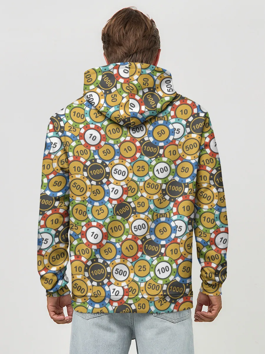 Худи мужской база хлопок / Покерные Фишки