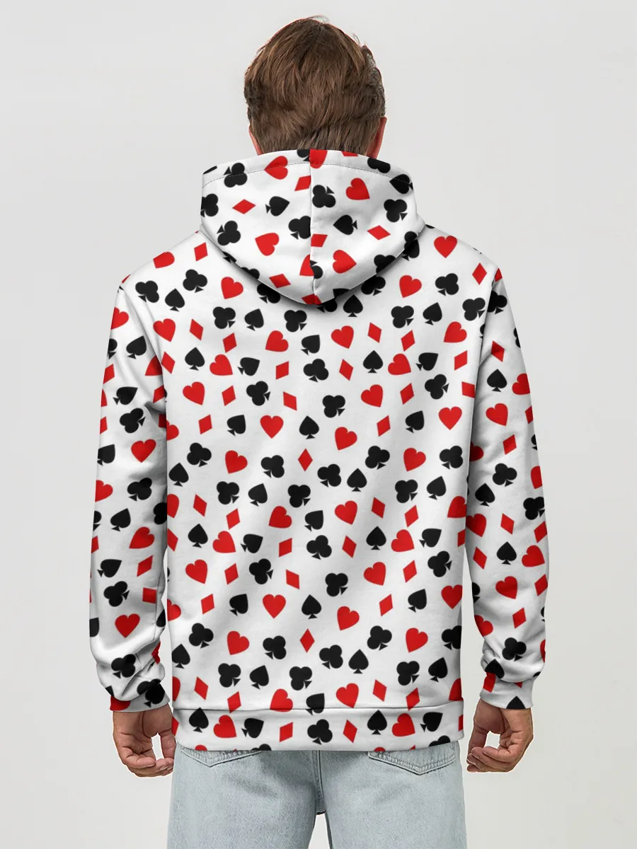 Худи мужской база хлопок / Карточные Масти