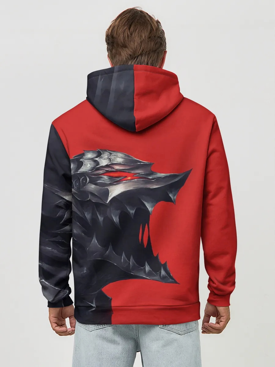 Худи мужской база хлопок / BERSERK маска