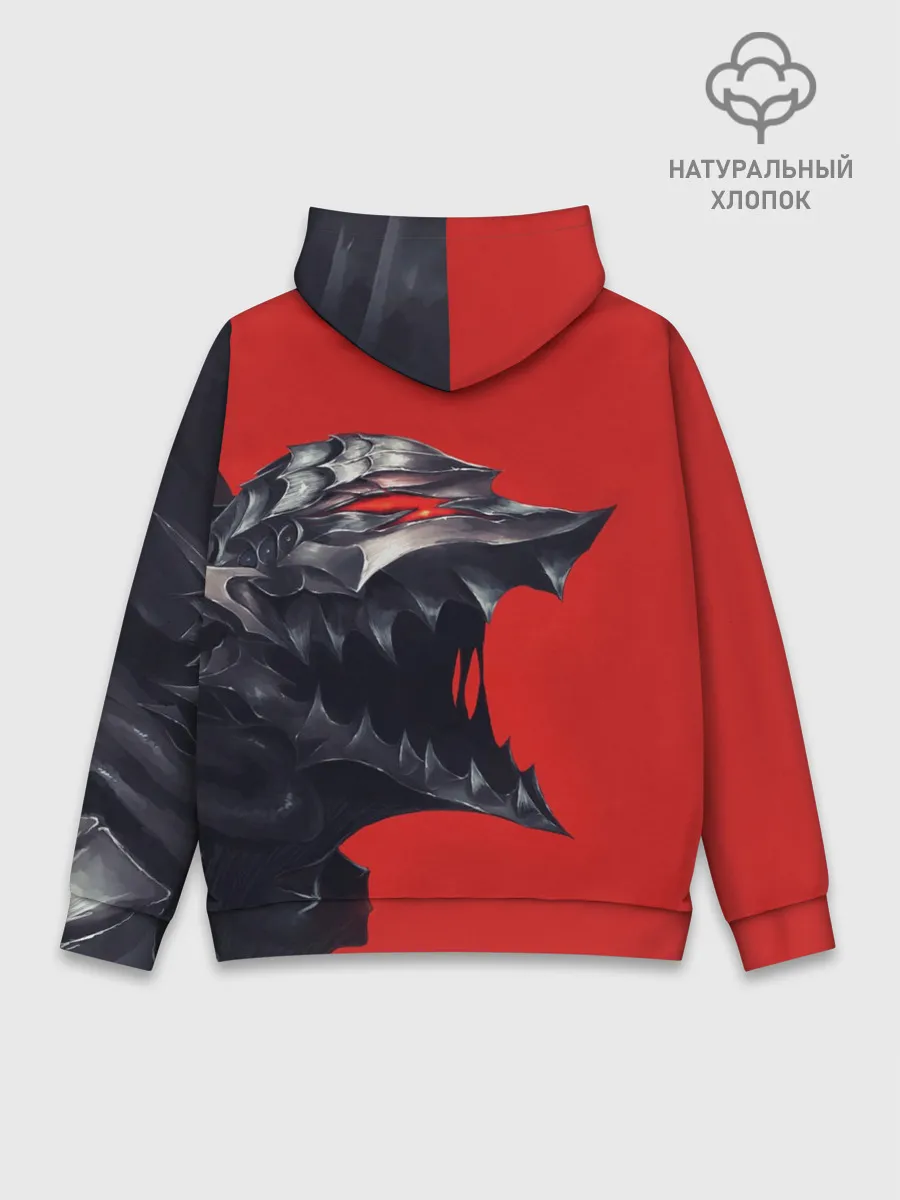 Худи мужской база хлопок / BERSERK маска