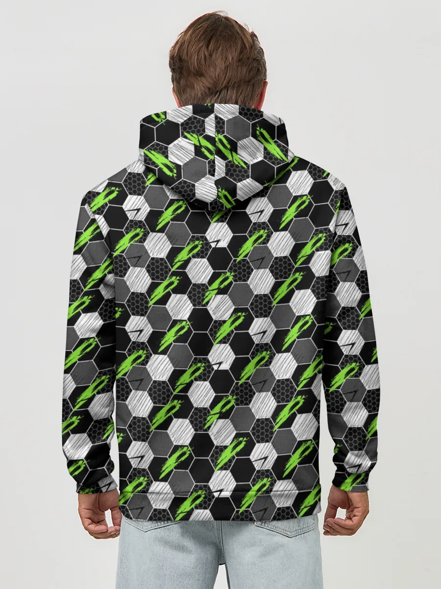 Худи мужской база хлопок / Текстура мяча