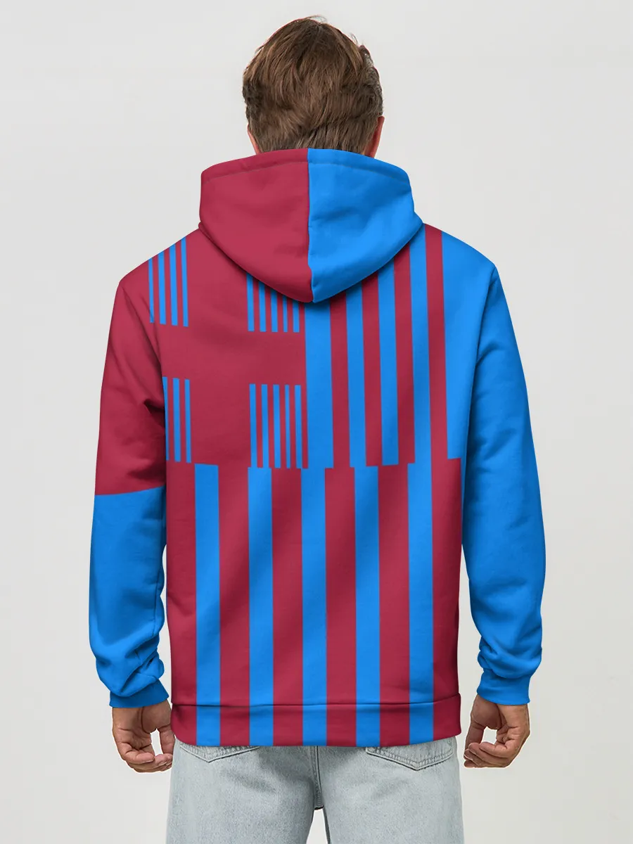 Худи мужской база хлопок / Домашняя форма ФК «Барселона»