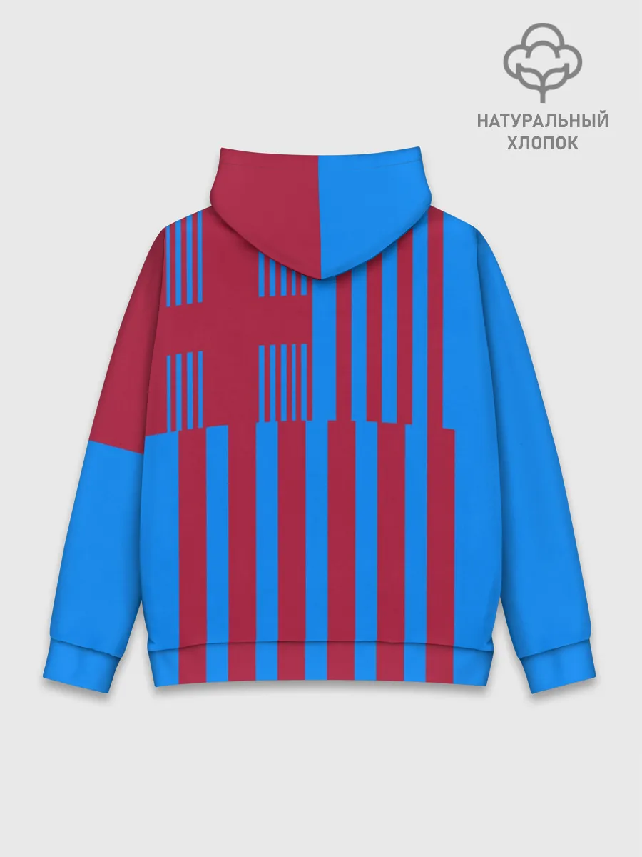 Худи мужской база хлопок / Домашняя форма ФК «Барселона»